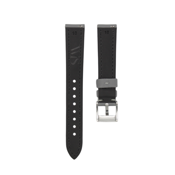 Slate Grey - Sailcloth Watch Strap for 18mm