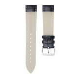 Tuxedo Black - Quick Release Alligator Leather Watch Strap For 19mm