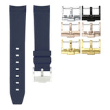 Marine Blue - Rubber Watch Strap For Longines Legend Diver