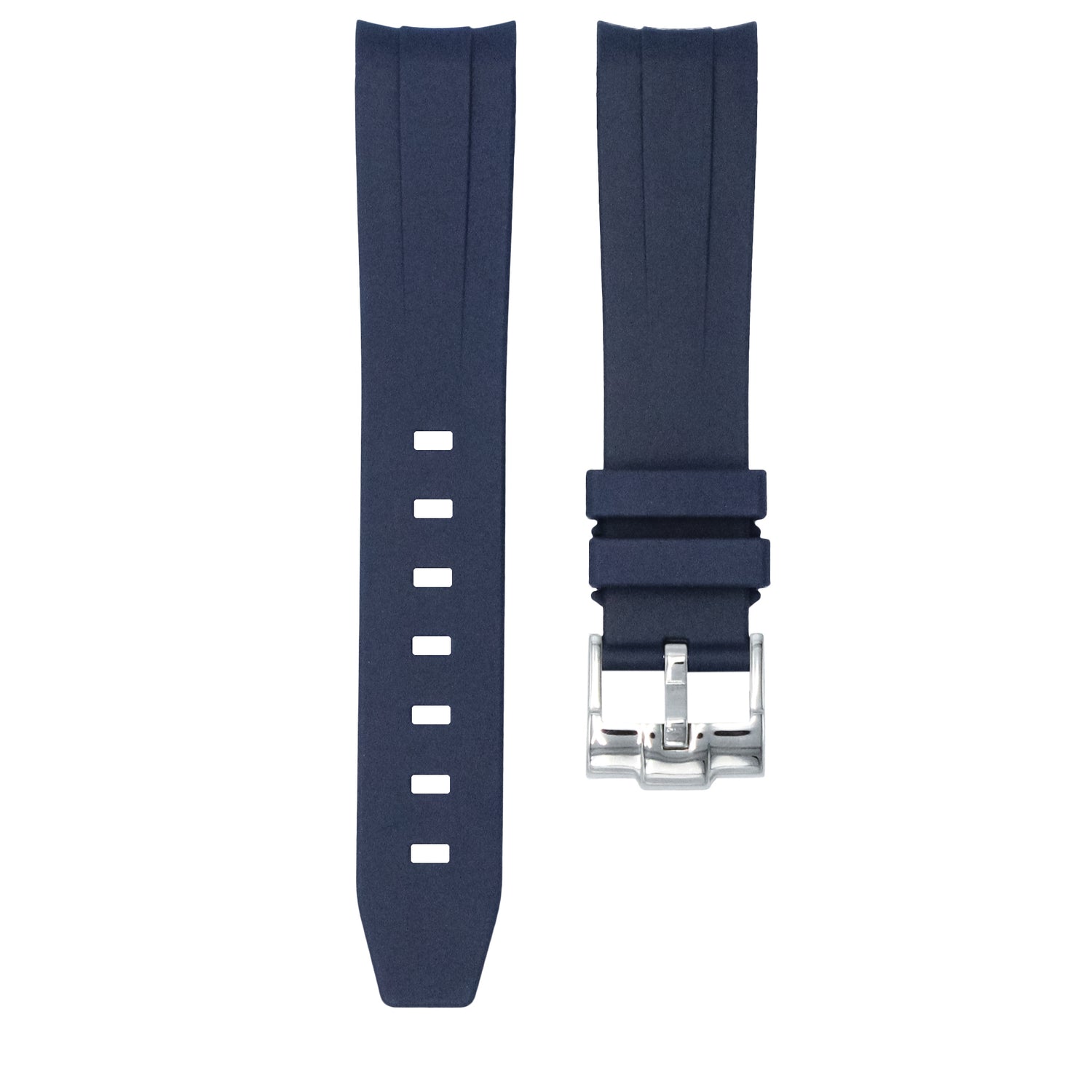 Marine Blue - Rubber Watch Strap For Rolex Submariner