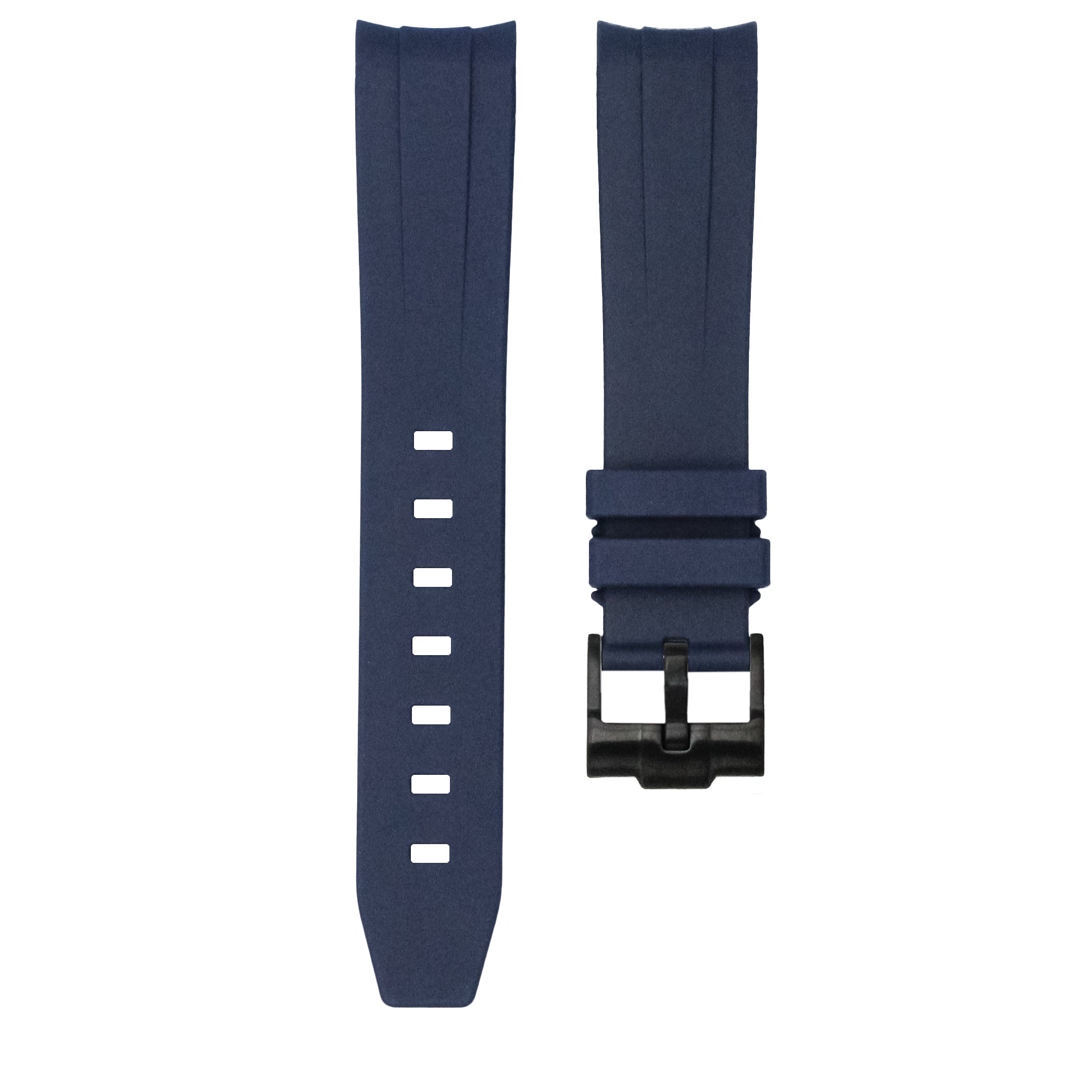 Marine Blue - Rubber Watch Strap For Rolex Day-date 40mm