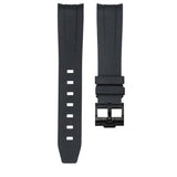 TUXEDO BLACK - RUBBER WATCH STRAP FOR SWATCH X OMEGA MOONSWATCH