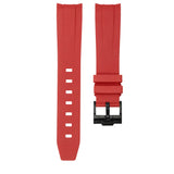 CRIMSON RED - RUBBER WATCH STRAP FOR DOXA SUB 300