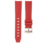 Crimson Red - Rubber Watch Strap For Longines Legend Diver