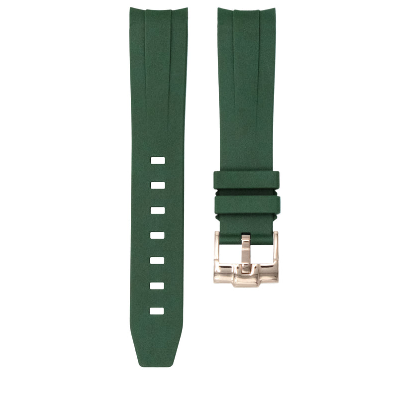 FOREST GREEN - RUBBER WATCH STRAP FOR SWATCH X OMEGA MOONSWATCH