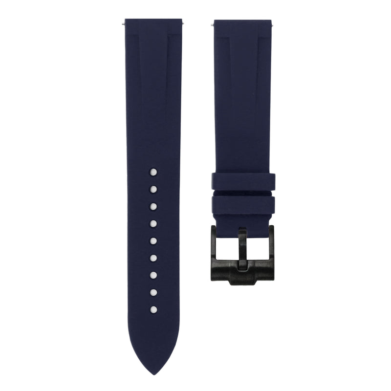 Marine Blue - Quick Release Rubber Watch Strap For Zenith Pilot