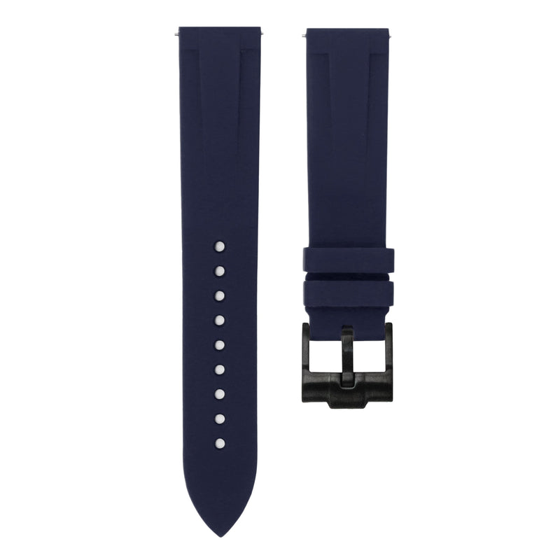 MARINE BLUE - QUICK RELEASE RUBBER WATCH STRAP FOR MONTA NOBLE