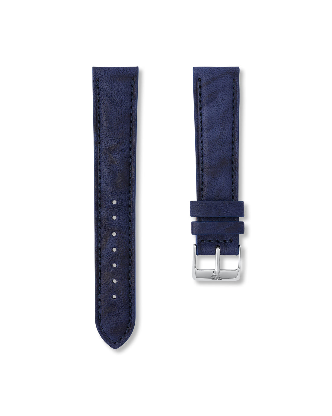20MM/21MM Midnight Blue Italian Calf Leather Watch Strap | WISSTRAPS