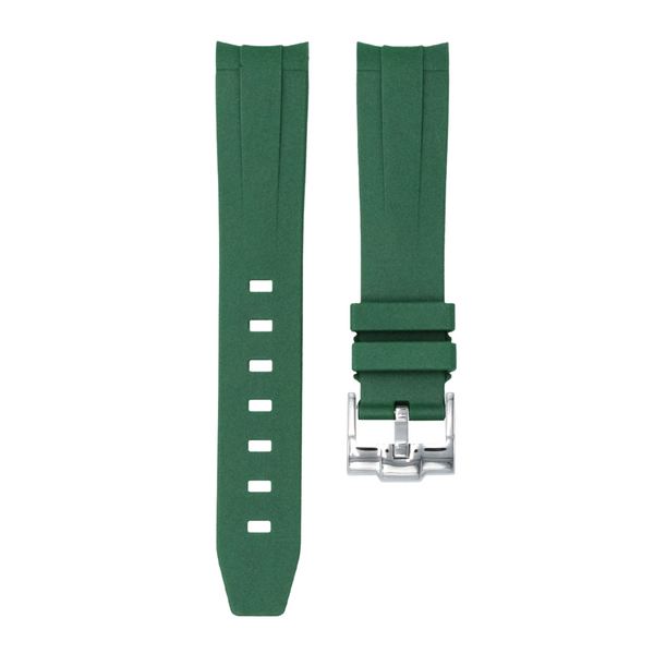 Forest Green - Rubber Watch Strap For Longines Legend Diver