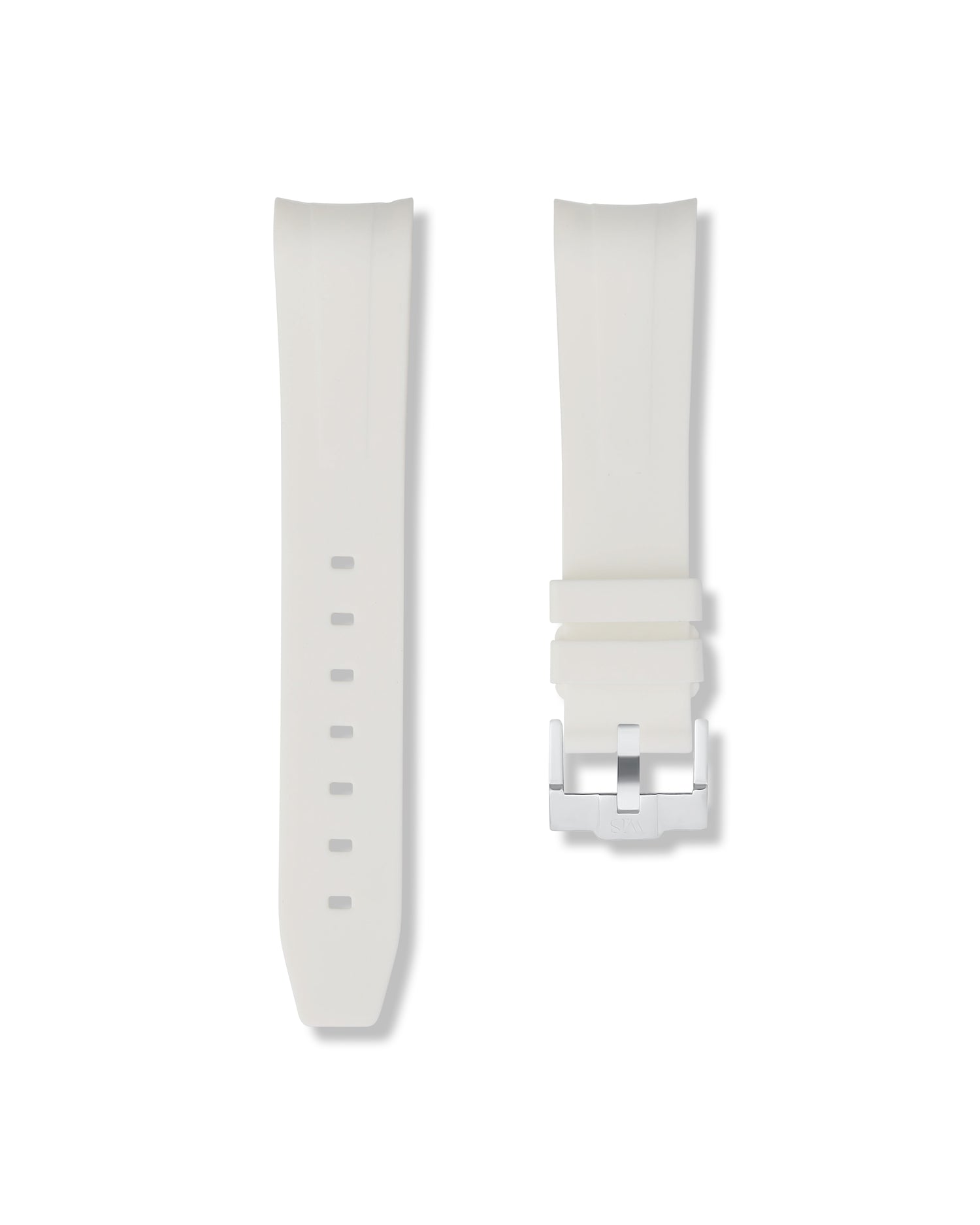 Polar White - Rubber Watch Strap For Doxa Sub 300T