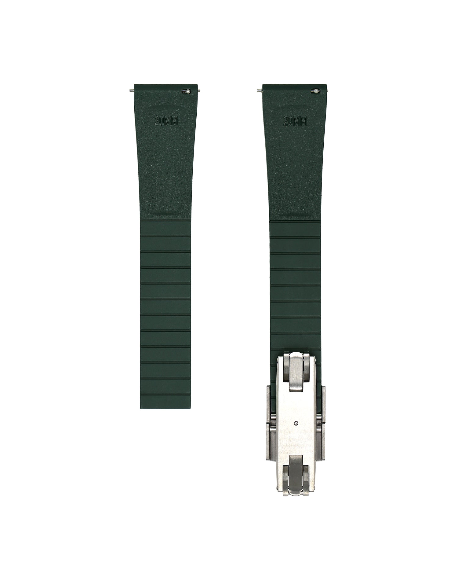 Patterned Green Rubber Back