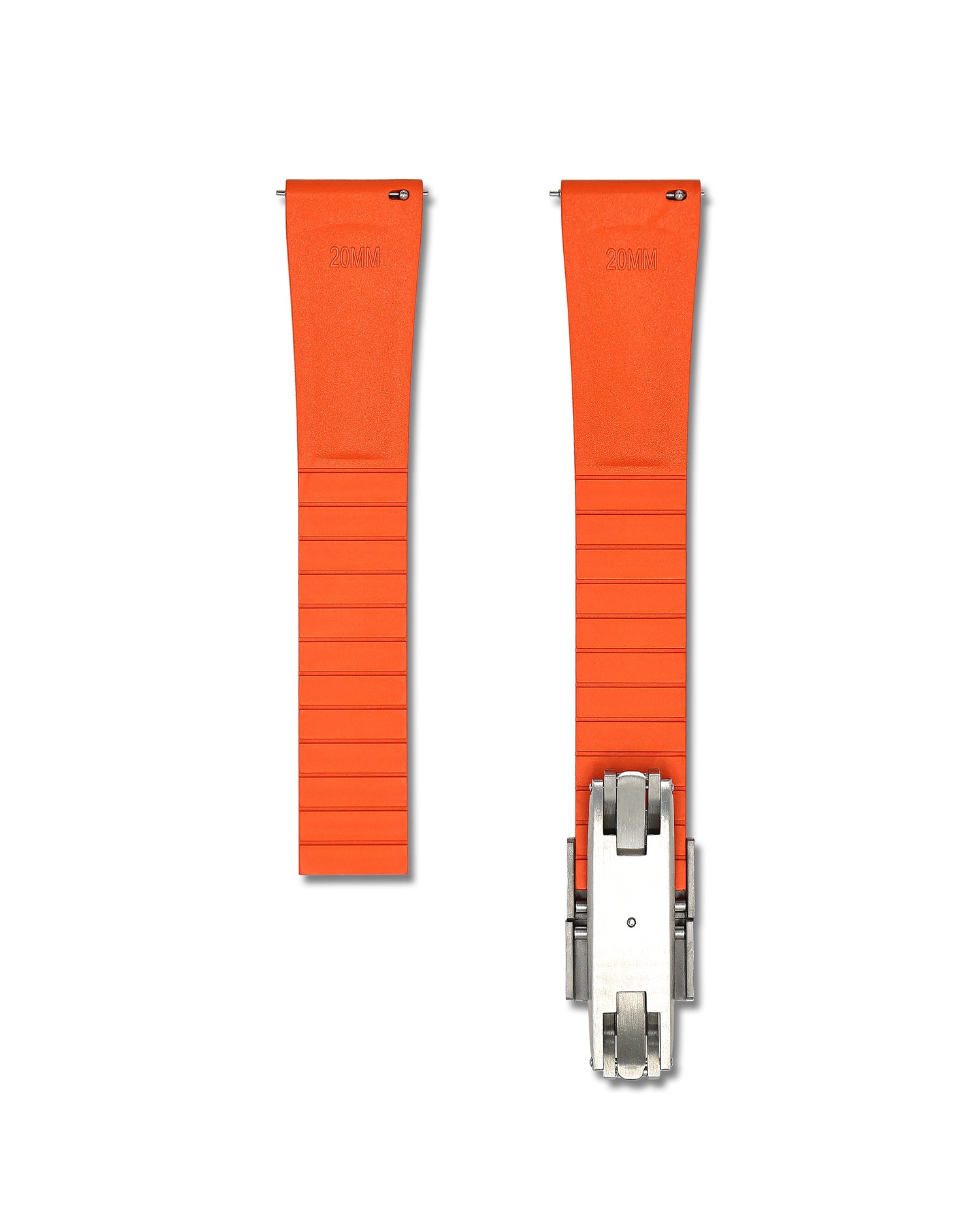 Patterned Orange Rubber Back