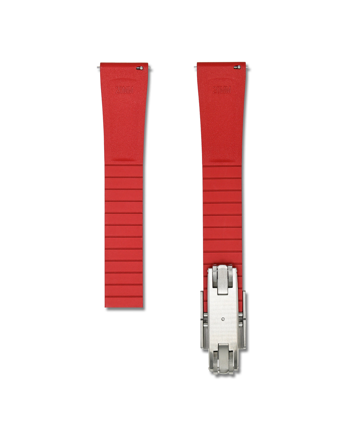 Patterned Red Rubber Front