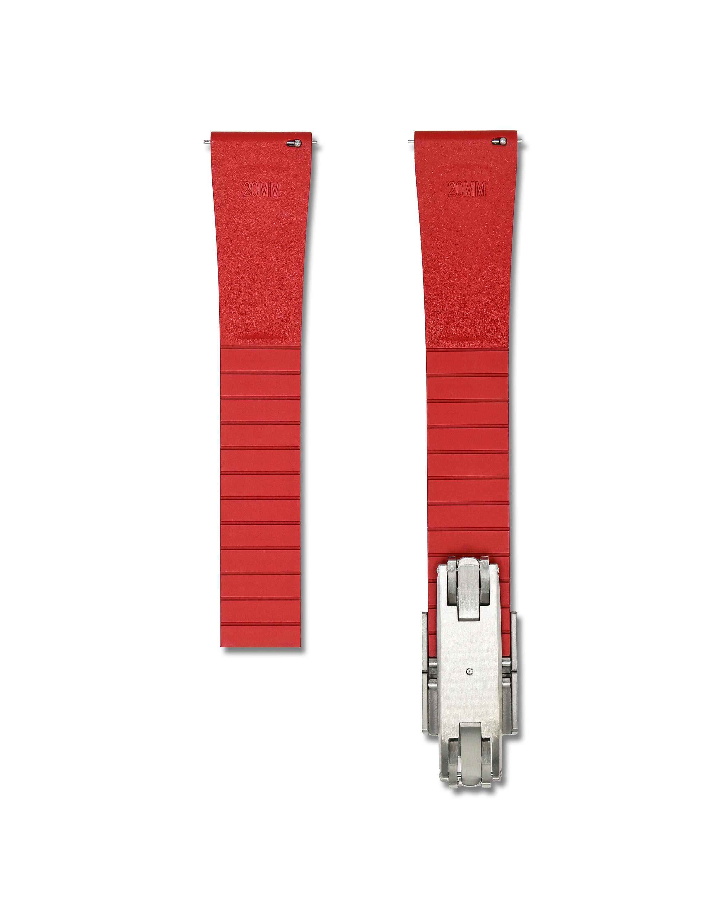 Patterned Red Rubber Front