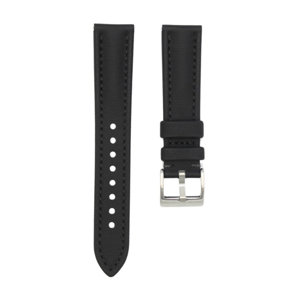 Tuxedo Black - Sailcloth Watch Strap for 20mm