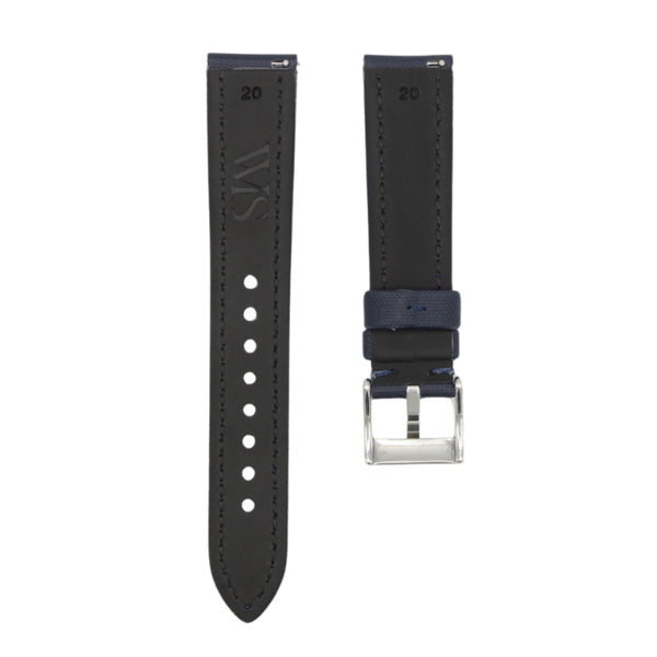 Midnight Blue - Sailcloth Watch Strap for 20mm