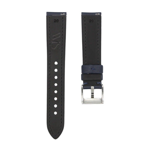 Midnight Blue - Sailcloth Watch Strap for 20mm