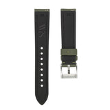 Army Green - Sailcloth Watch Strap for 20mm