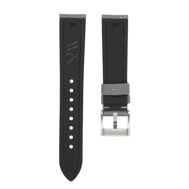 Slate Grey - Sailcloth Watch Strap for 20mm