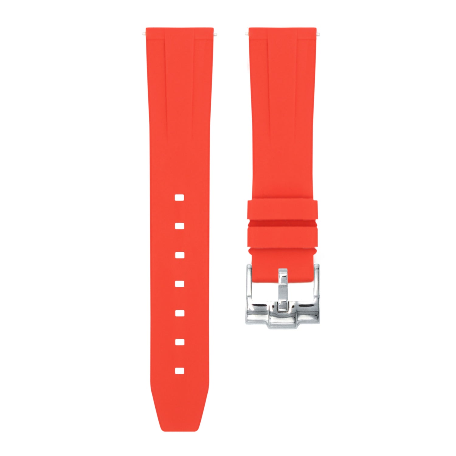 Correa de caucho de liberación rápida para Omega Seamaster, color rojo escarlata.