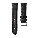 Tuxedo Black - Alligator Leather Watch Strap For Breitling Navitimer Series