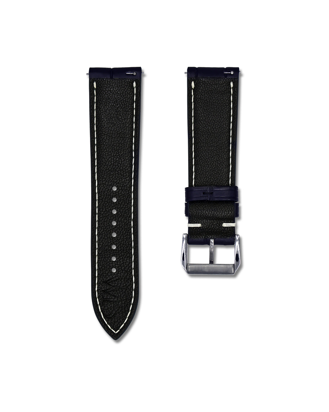 Blue Genuine Alligator Leather Watch Strap in 22mm | WIS Watch Straps