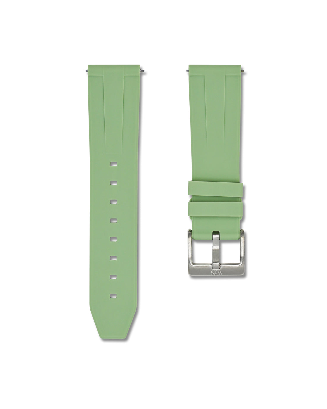 Sage Green Rubber Quick Release Watch Band | WIS Watch Straps