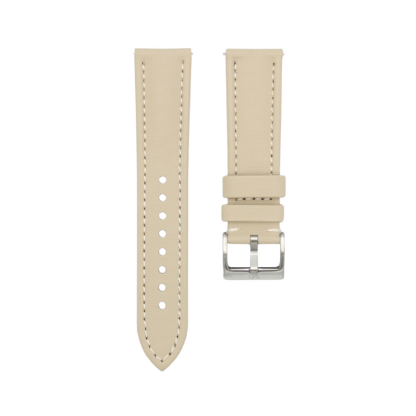 Beige - Sailcloth Watch Strap for 22mm