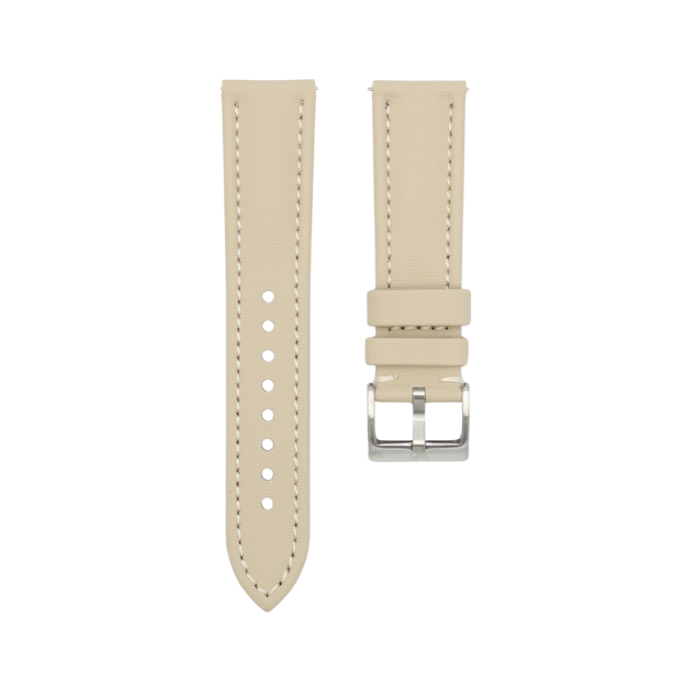 Beige - Sailcloth Watch Strap for 22mm