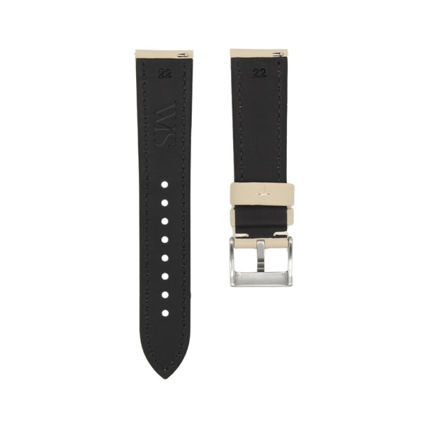 Beige - Sailcloth Watch Strap for 22mm