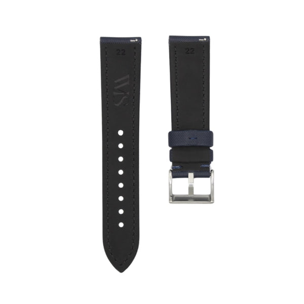 Midnight Blue - Sailcloth Watch Strap for 22mm