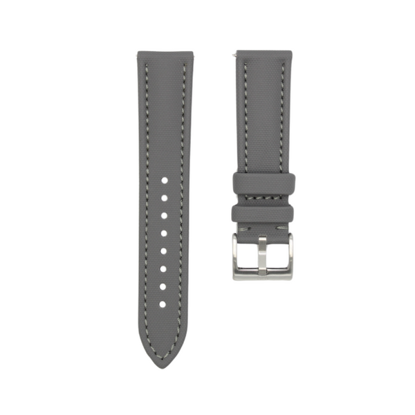 Slate Grey - Sailcloth Watch Strap for 22mm