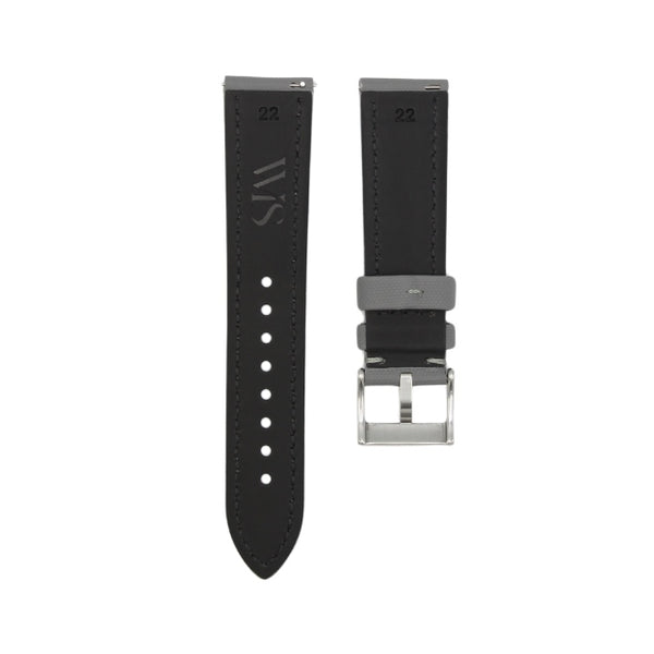 Slate Grey - Sailcloth Watch Strap for 22mm