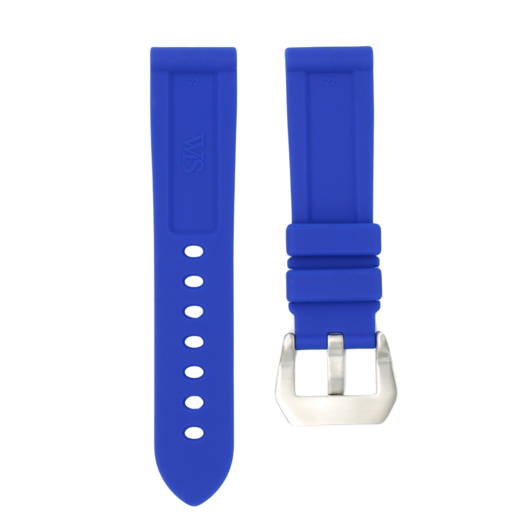 Correa de caucho azul real para Zenith Chronomaster