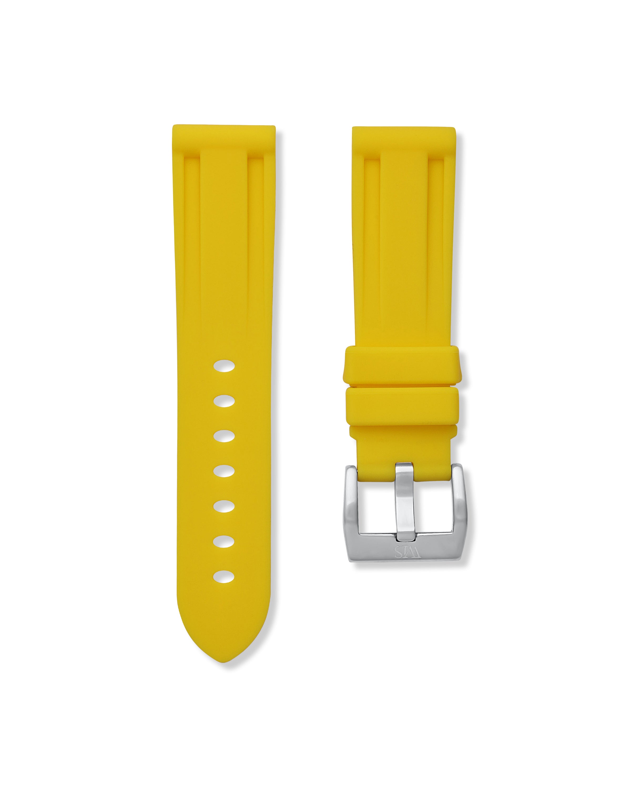 Lemon Yellow - Rubber Watch Strap For Tag Heuer Autavia – WIS STRAPS