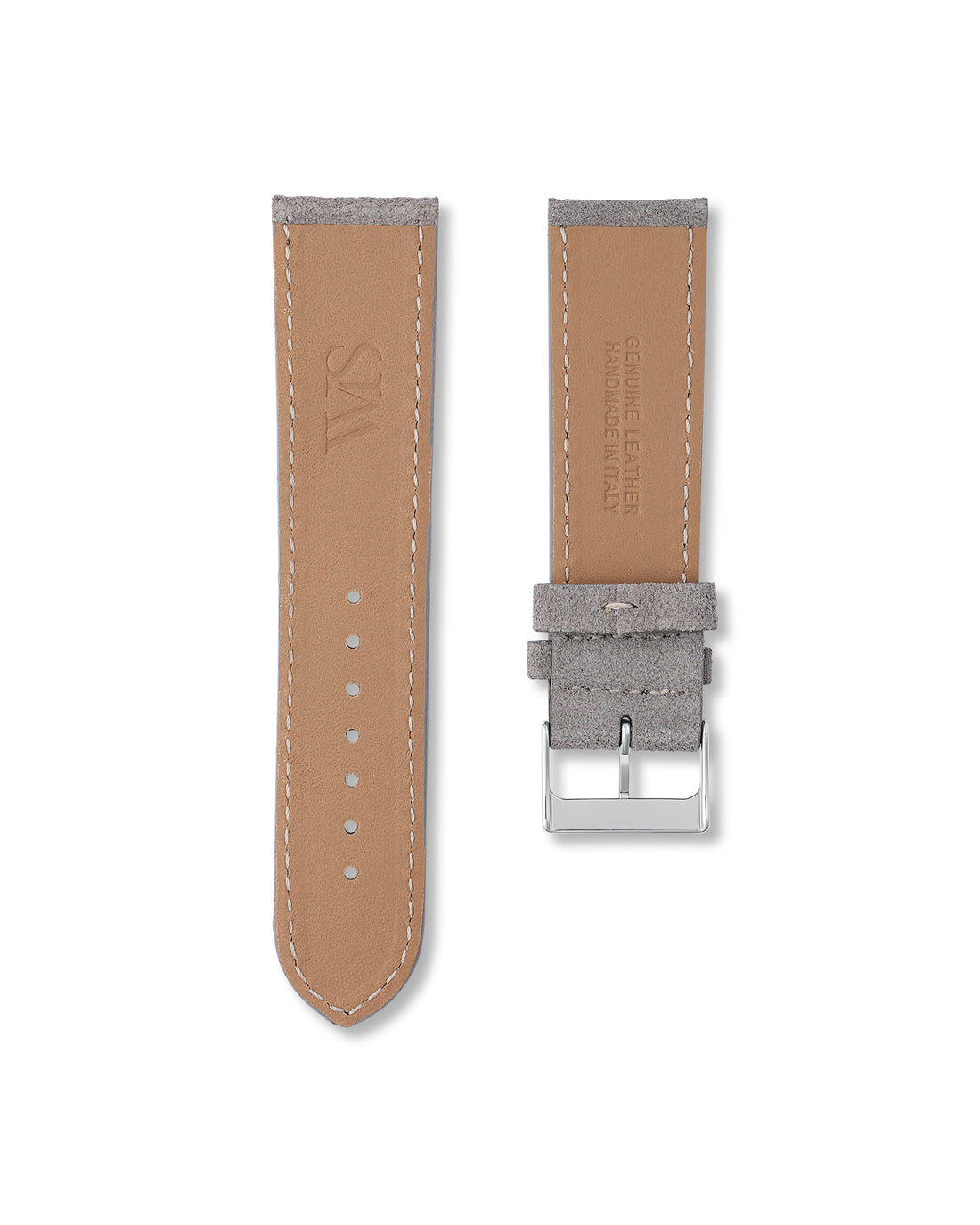 Slate Grey Suede Leather Watch Strap For Breitling Bentley Motors T