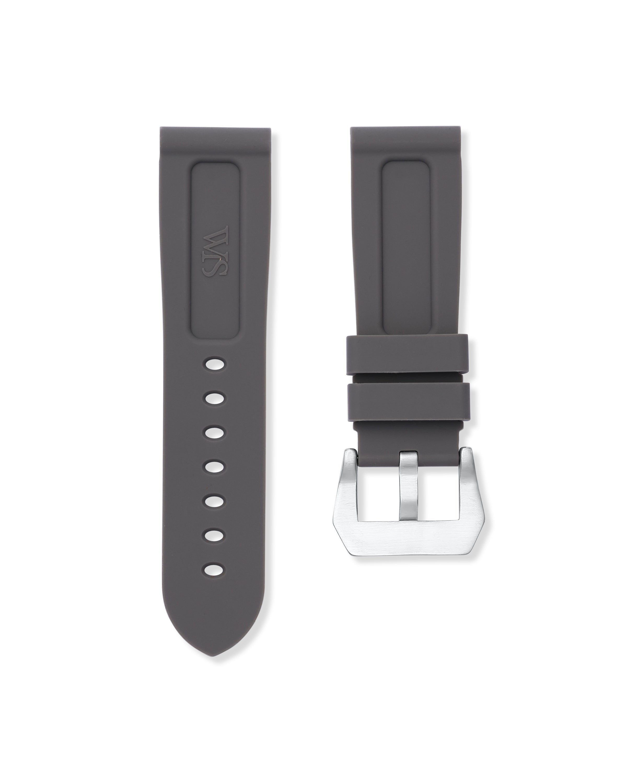 24mm Rubber Watch Strap - Charcoal Grey