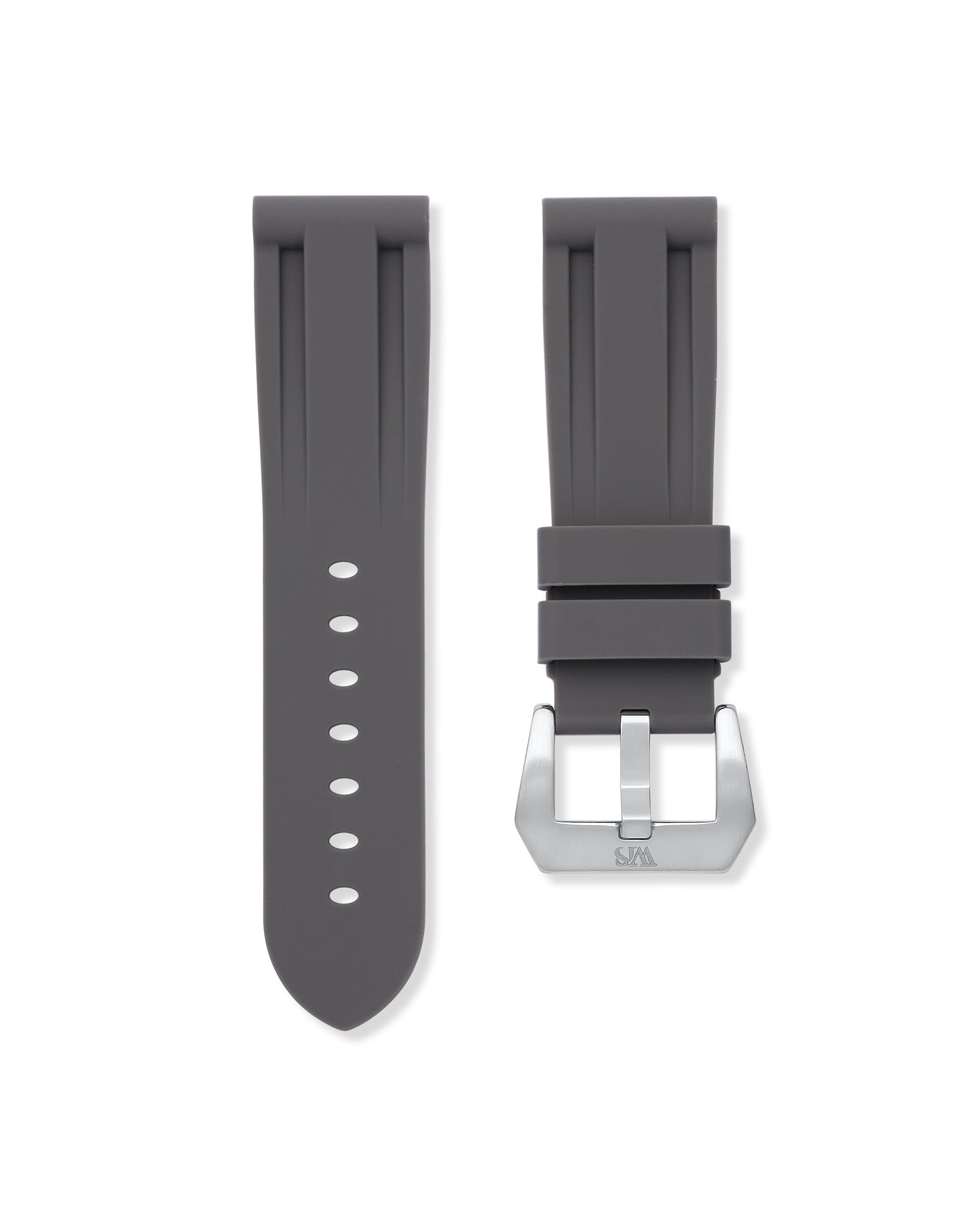 24mm Rubber Watch Strap - Charcoal Grey