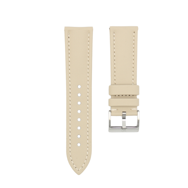 Beige - Sailcloth Watch Strap for 24mm