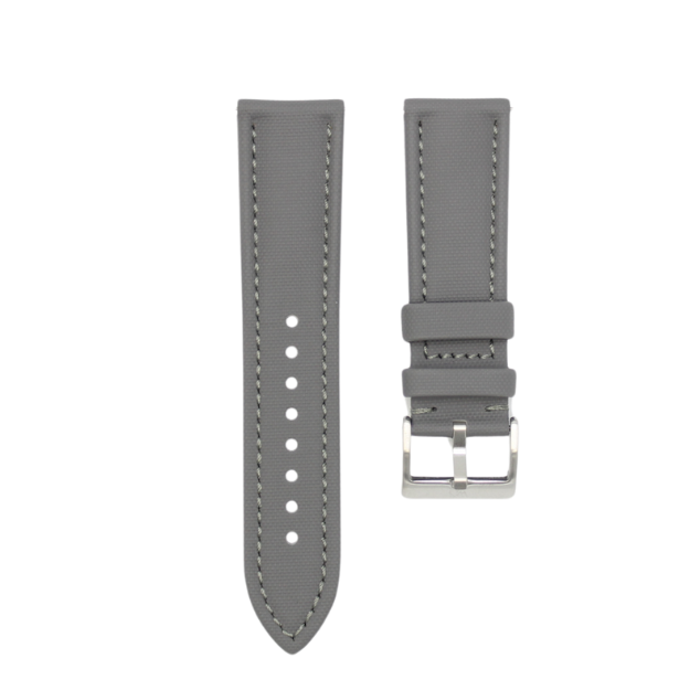 Slate Grey - Sailcloth Watch Strap for 24mm