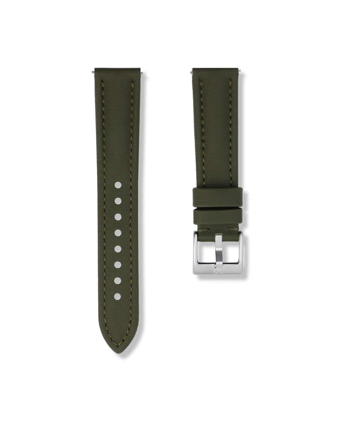 Army Green Sailcloth Watch Strap 20mm | WISSTRAPS
