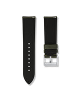 Army Green Sailcloth Watch Strap 24mm | WISSTRAPS