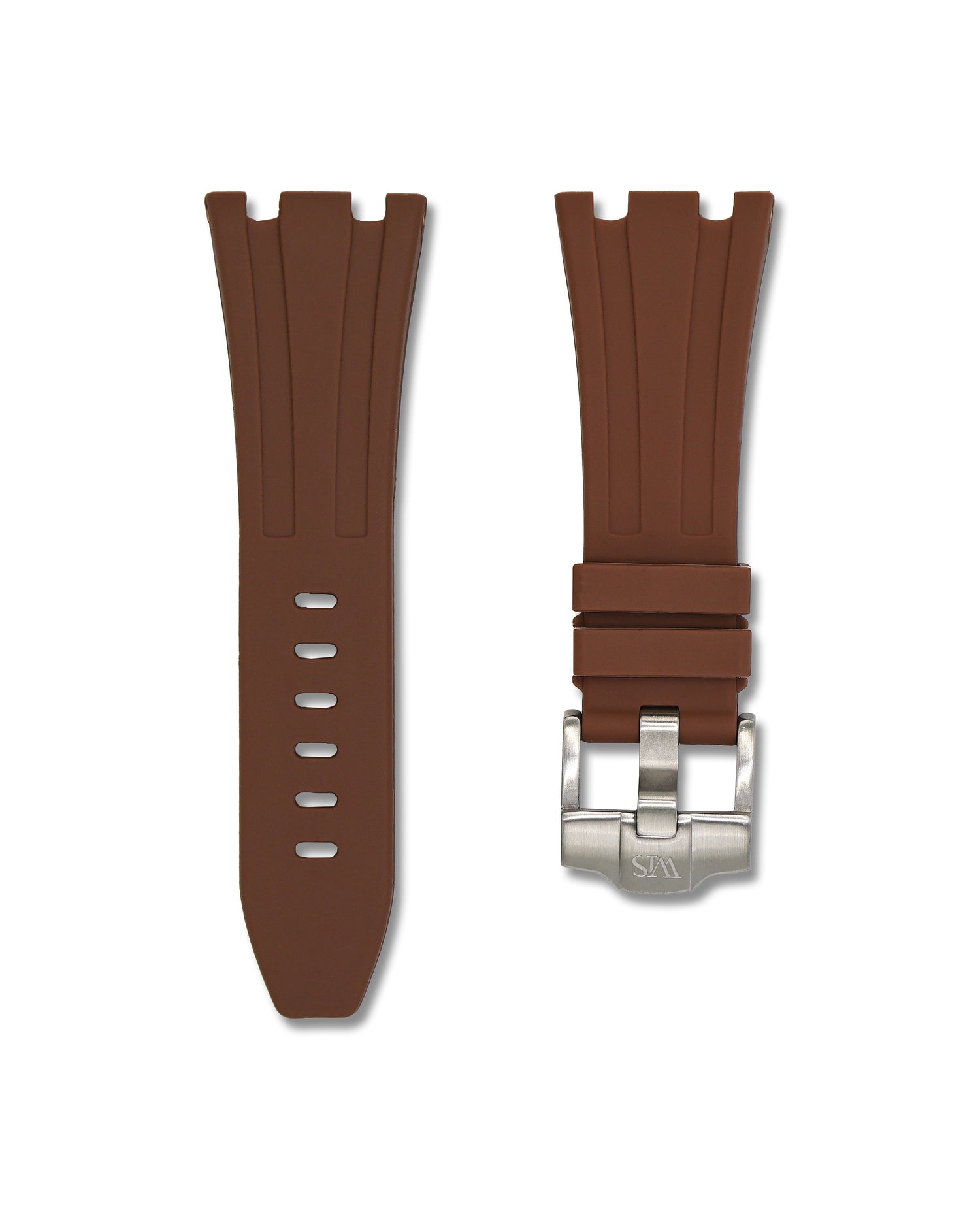 Brown Rubber Watch Strap for Audemars Piguet Royal Oak Offshore 42mm | WIS Watch Straps