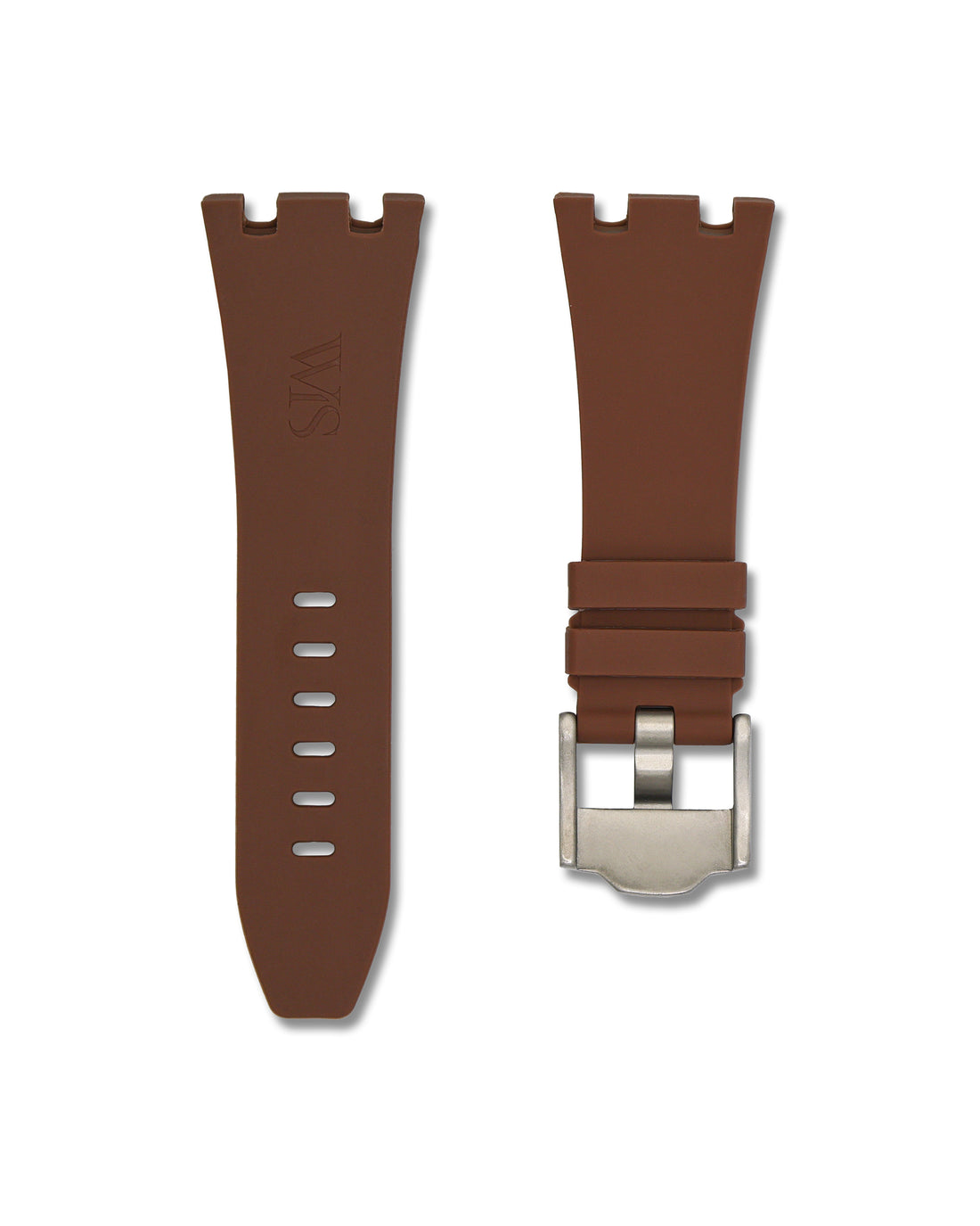 Brown Rubber Watch Strap for Audemars Piguet Royal Oak Offshore 42mm | WIS Watch Straps