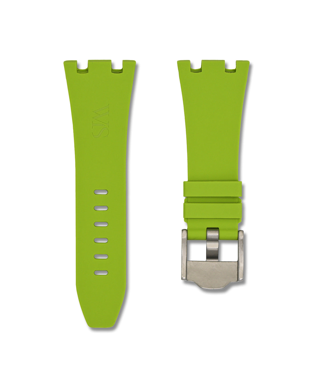 Lime Green Rubber Watch Strap for Audemars Piguet Royal Oak Offshore 42mm | WIS Watch Straps