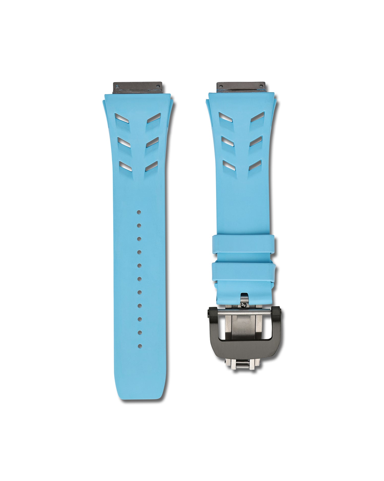 Richard Mille Baby Blue Rubber WIS Watch Straps RM 67-02