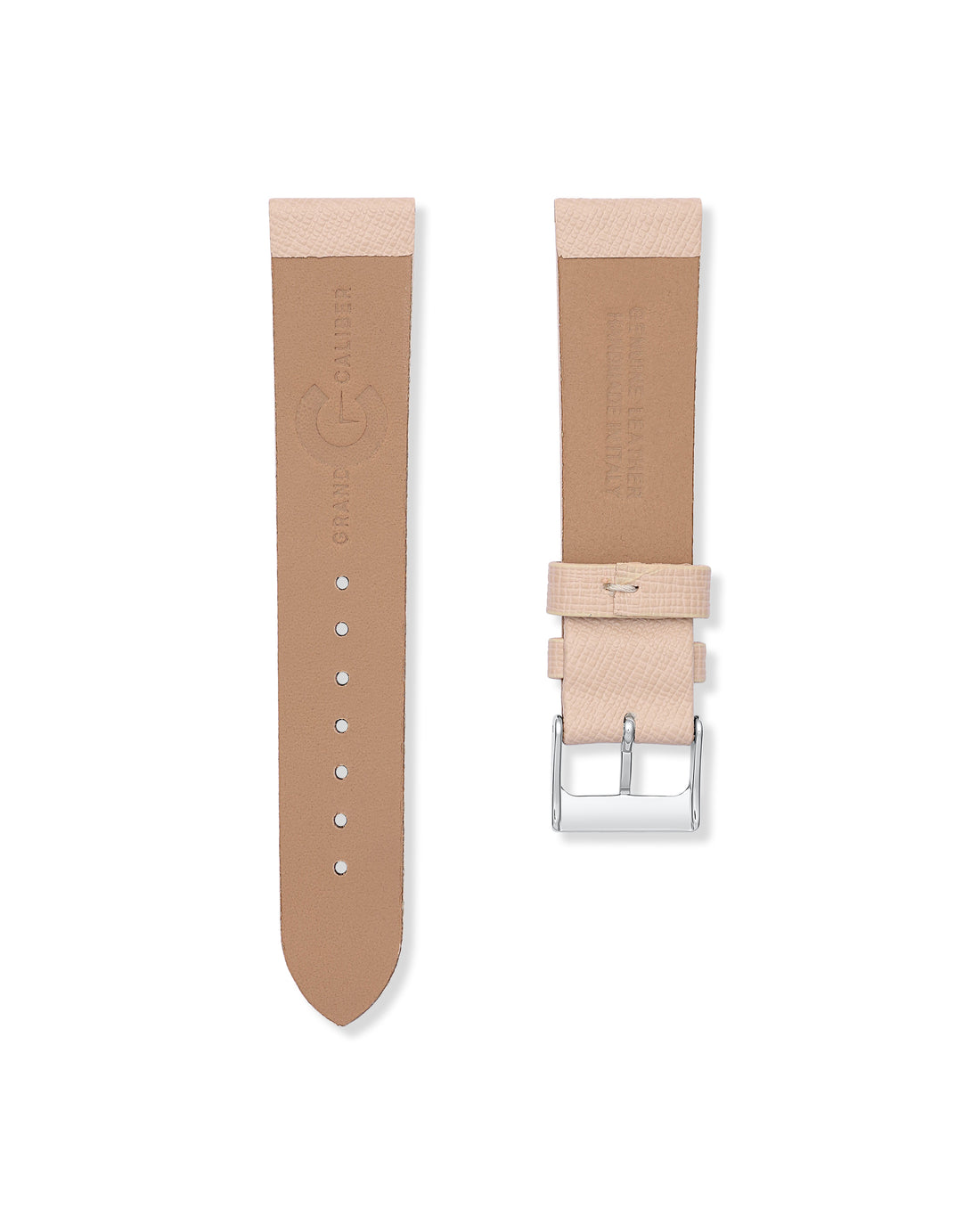 Beige - Saffiano Leather Watch Strap For Tag Heuer Monza
