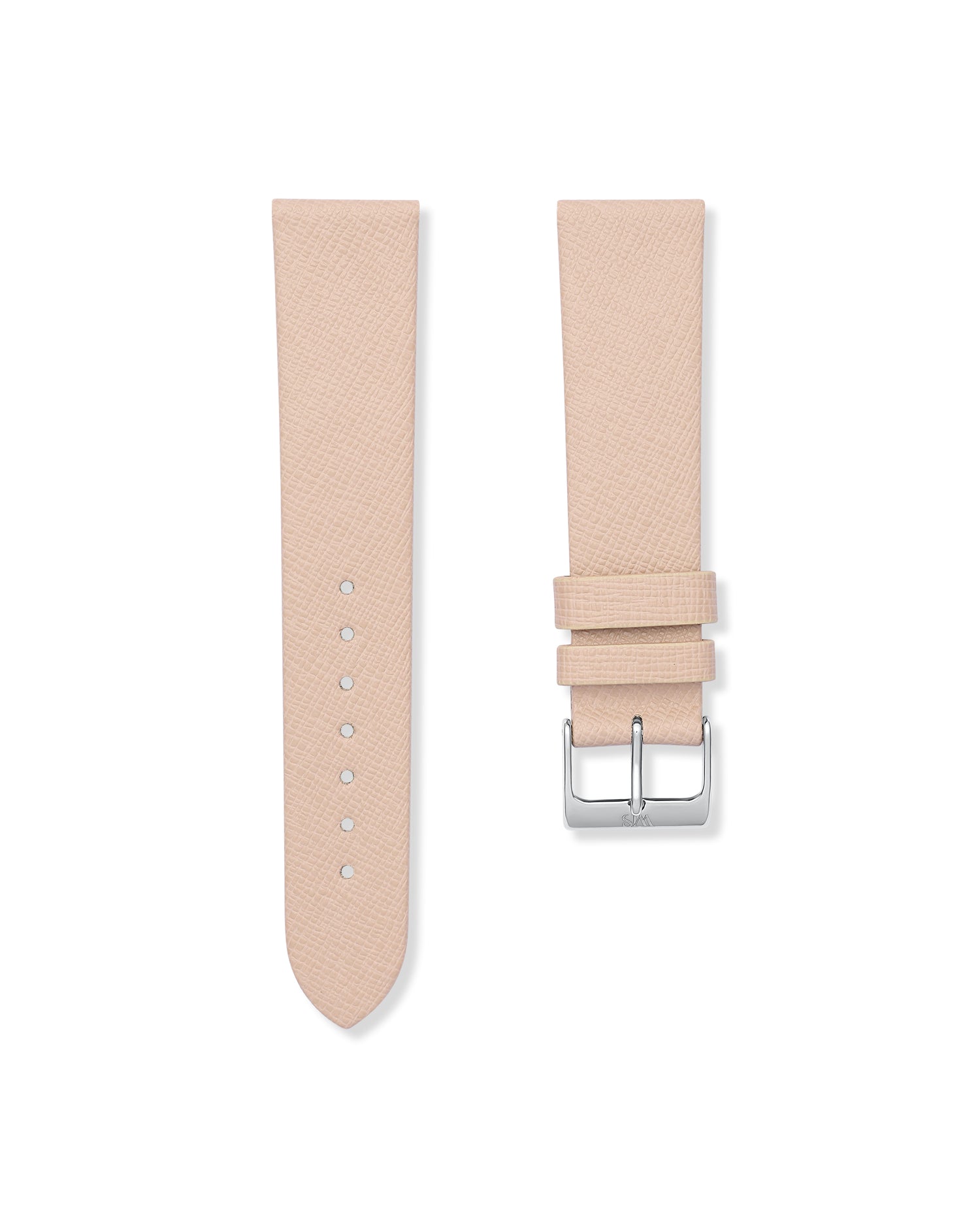 Beige Saffiano Leather Watch Strap 20mm | WIS Straps Watch Bands