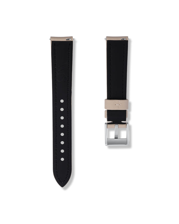 Beige Sailcloth Watch Strap 19mm | WISSTRAPS