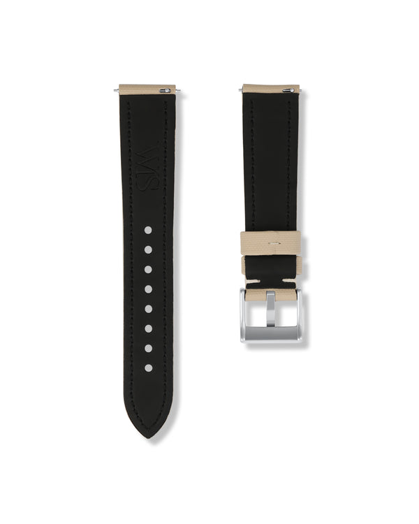 Beige Sailcloth Watch Strap 21mm | WISSTRAPS